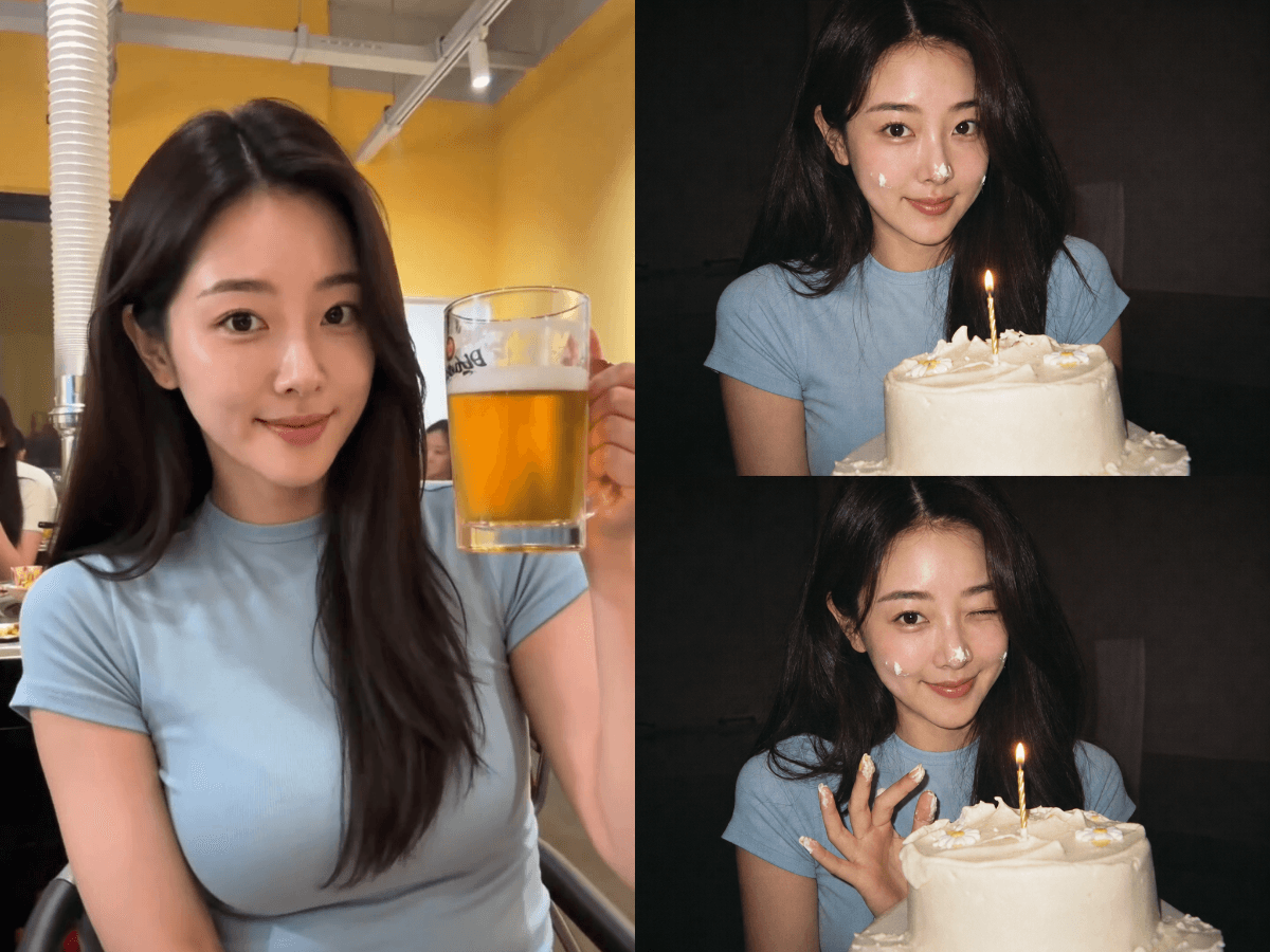 Input photos and example result for 생크림 생일 사진 2컷
